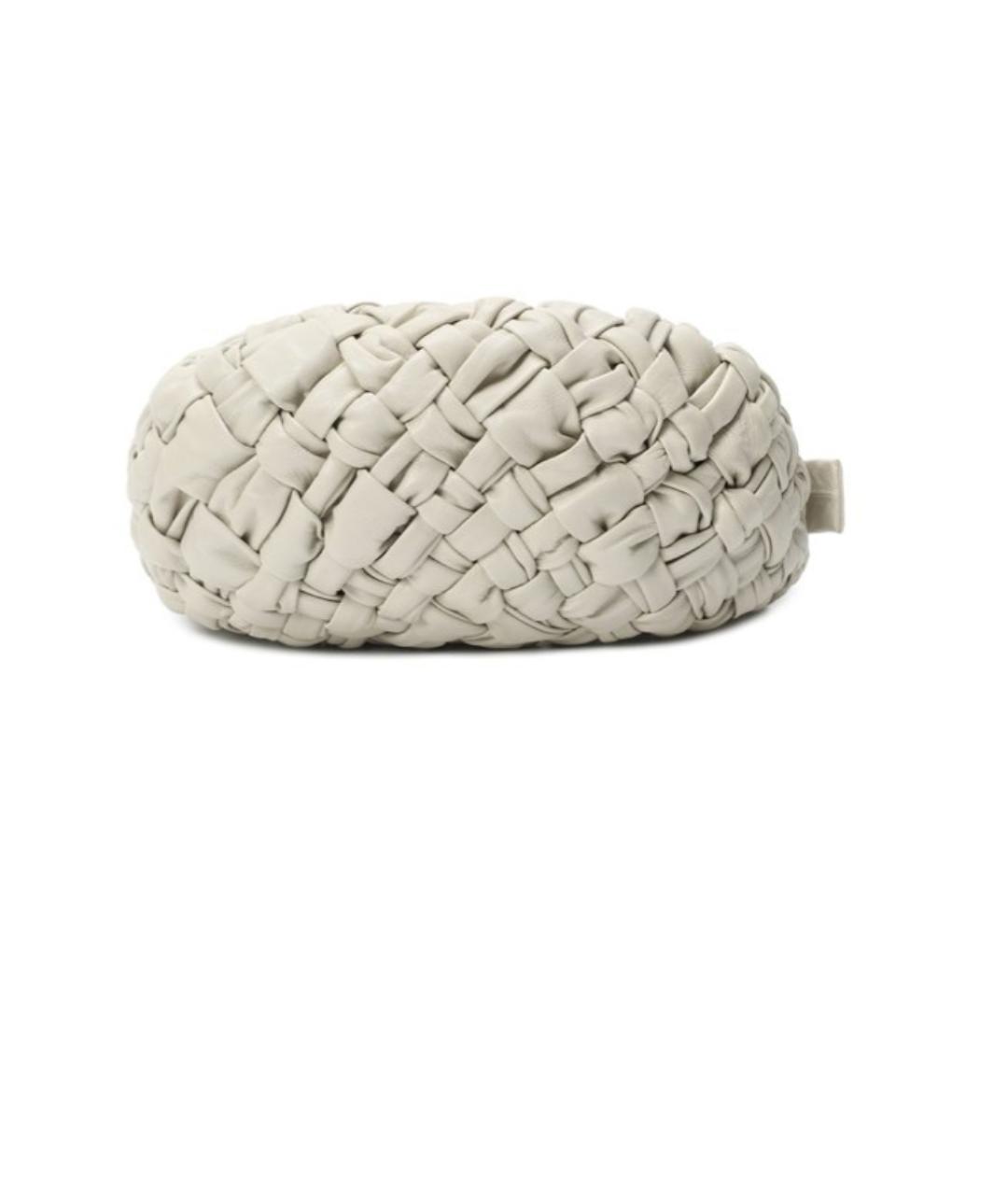 BOTTEGA VENETA Серая кожаная сумка с короткими ручками, фото 7