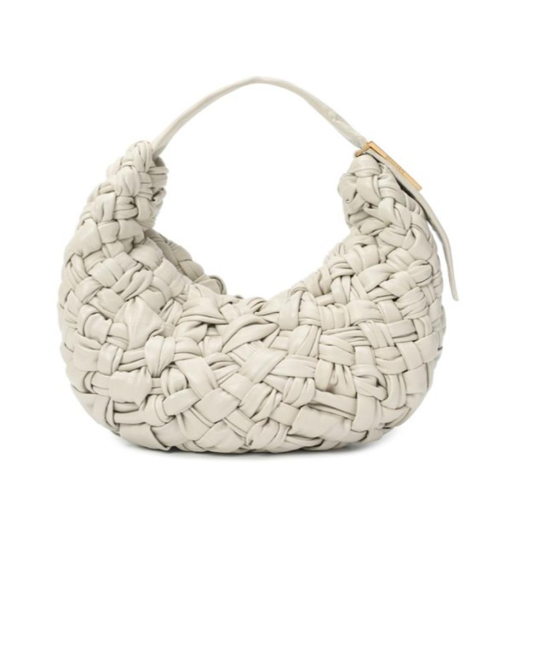 BOTTEGA VENETA Серая кожаная сумка с короткими ручками, фото 8