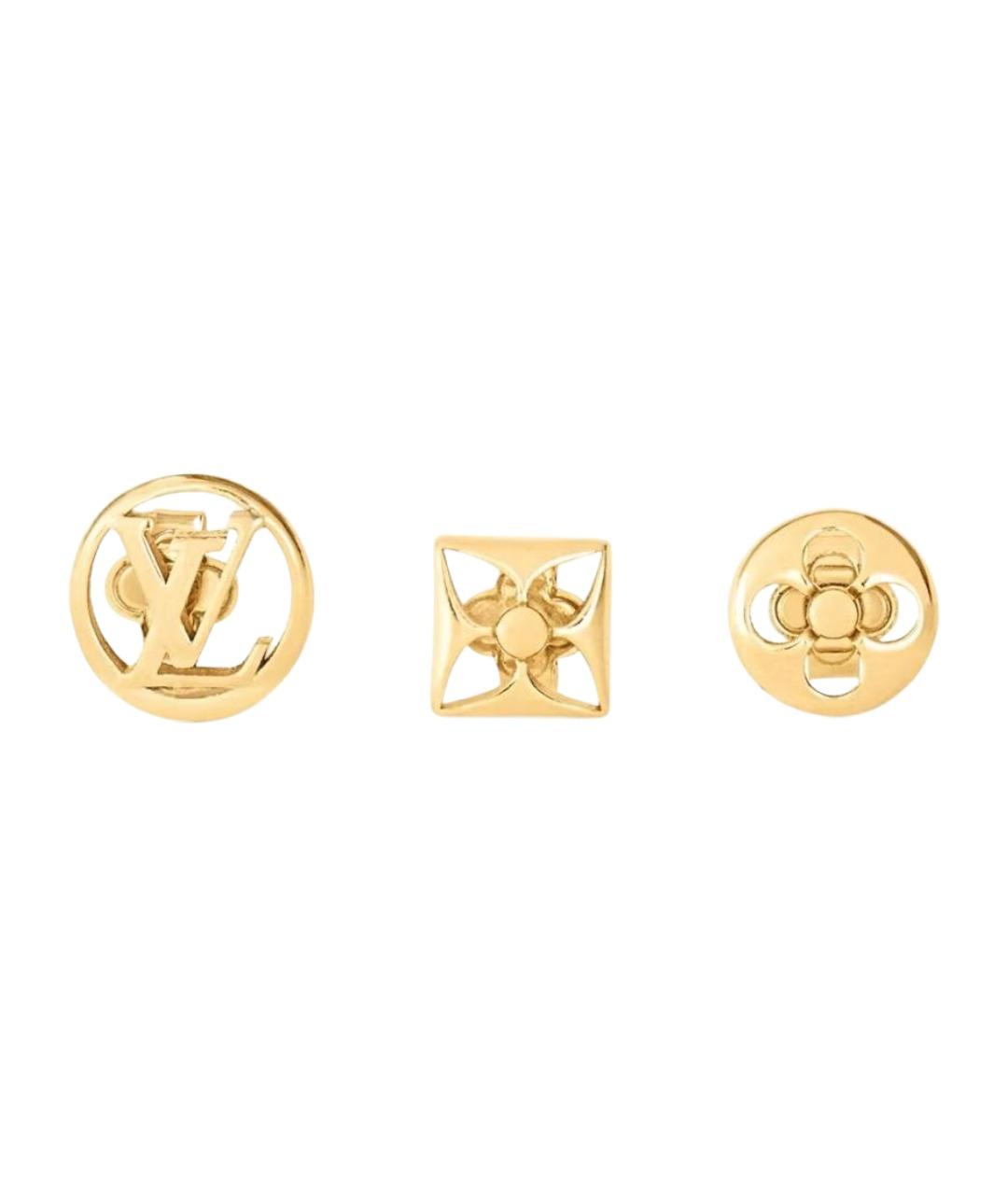 LOUIS VUITTON Золотые латунные серьги, фото 1