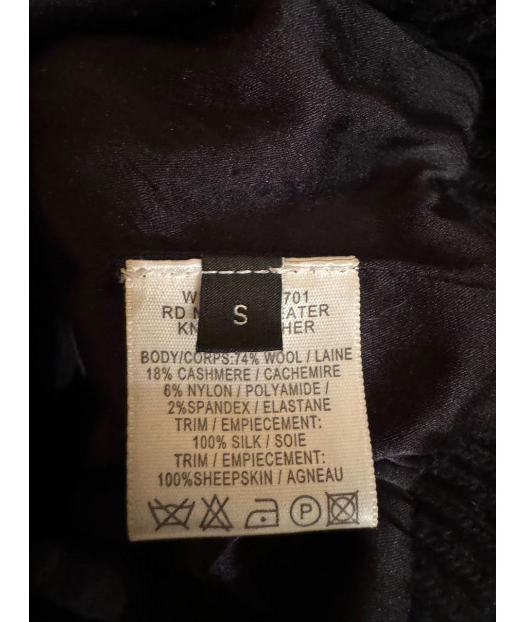 JOSEPH Черный кожаный джемпер / свитер, фото 5