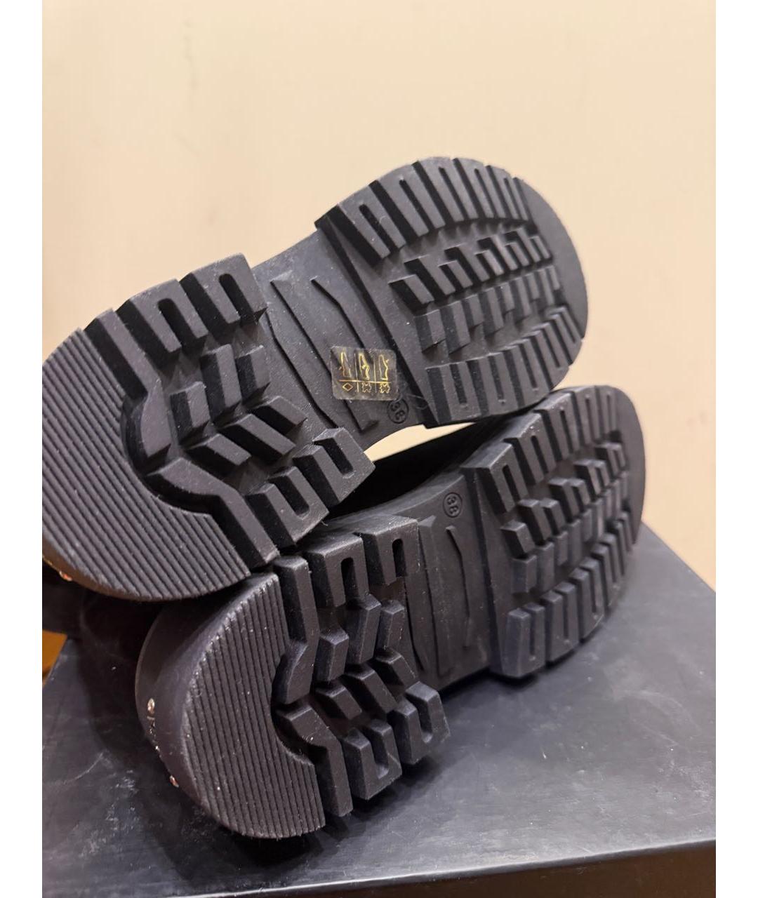 MAX MARA Черные замшевые полусапоги, фото 3