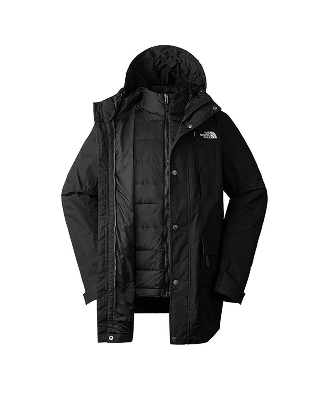 THE NORTH FACE Черный полиамидовый пуховик, фото 2