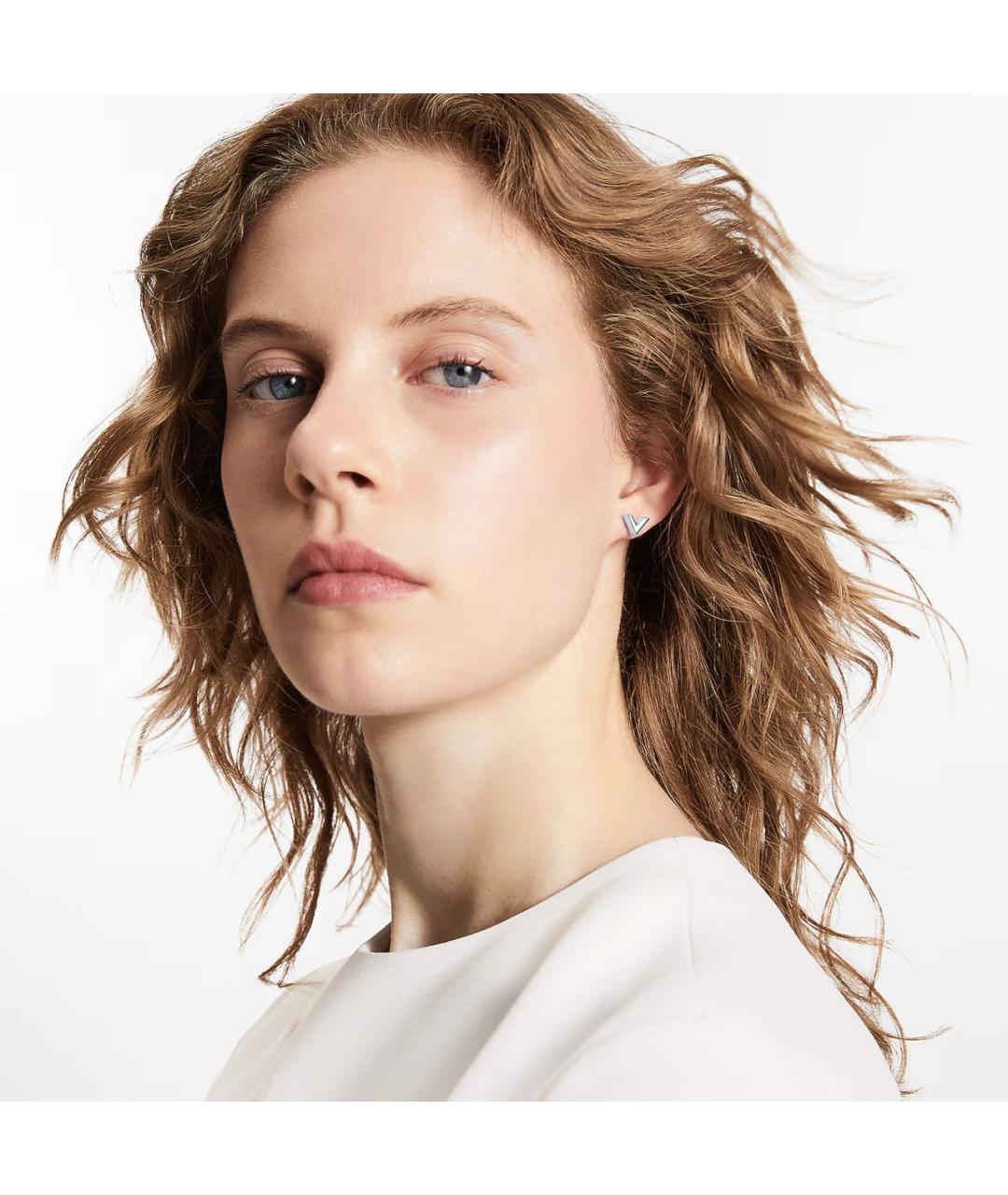 LOUIS VUITTON Серебряные латунные серьги, фото 4