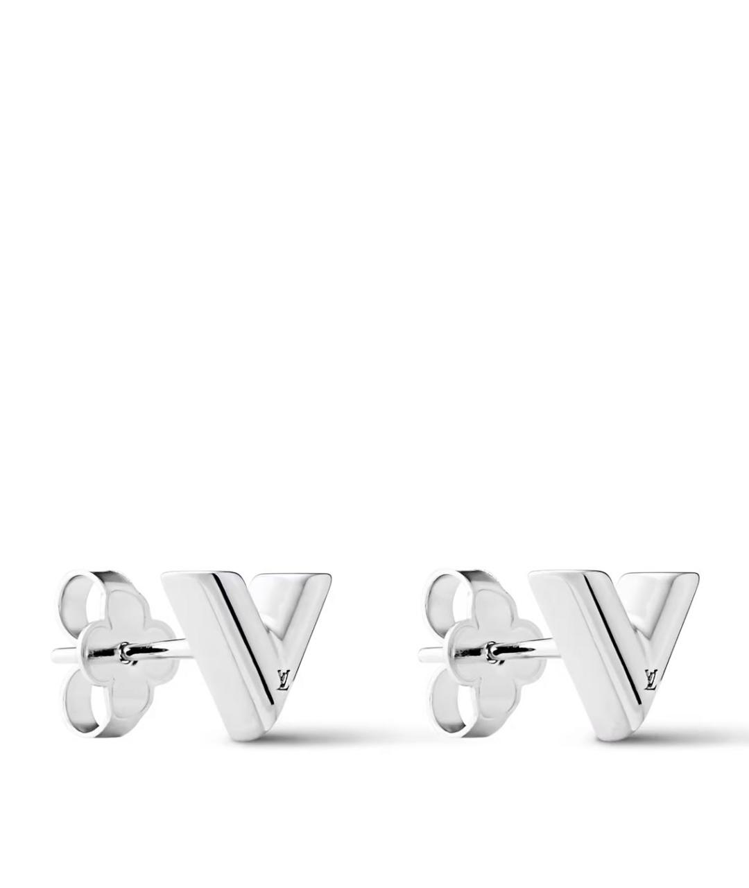 LOUIS VUITTON Серебряные латунные серьги, фото 2