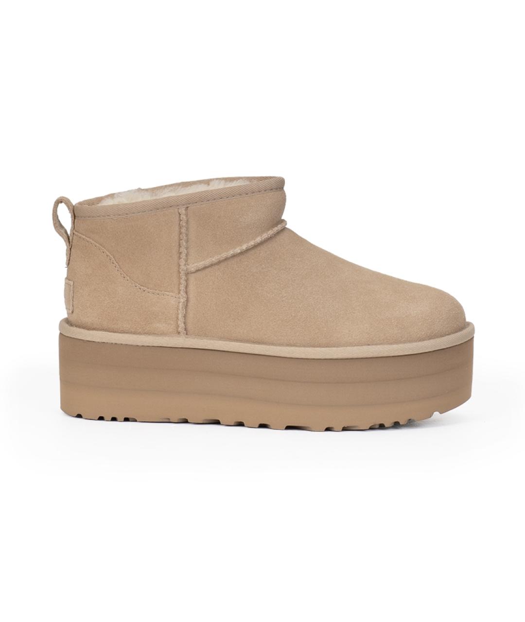 UGG AUSTRALIA Бежевые замшевые ботинки, фото 1