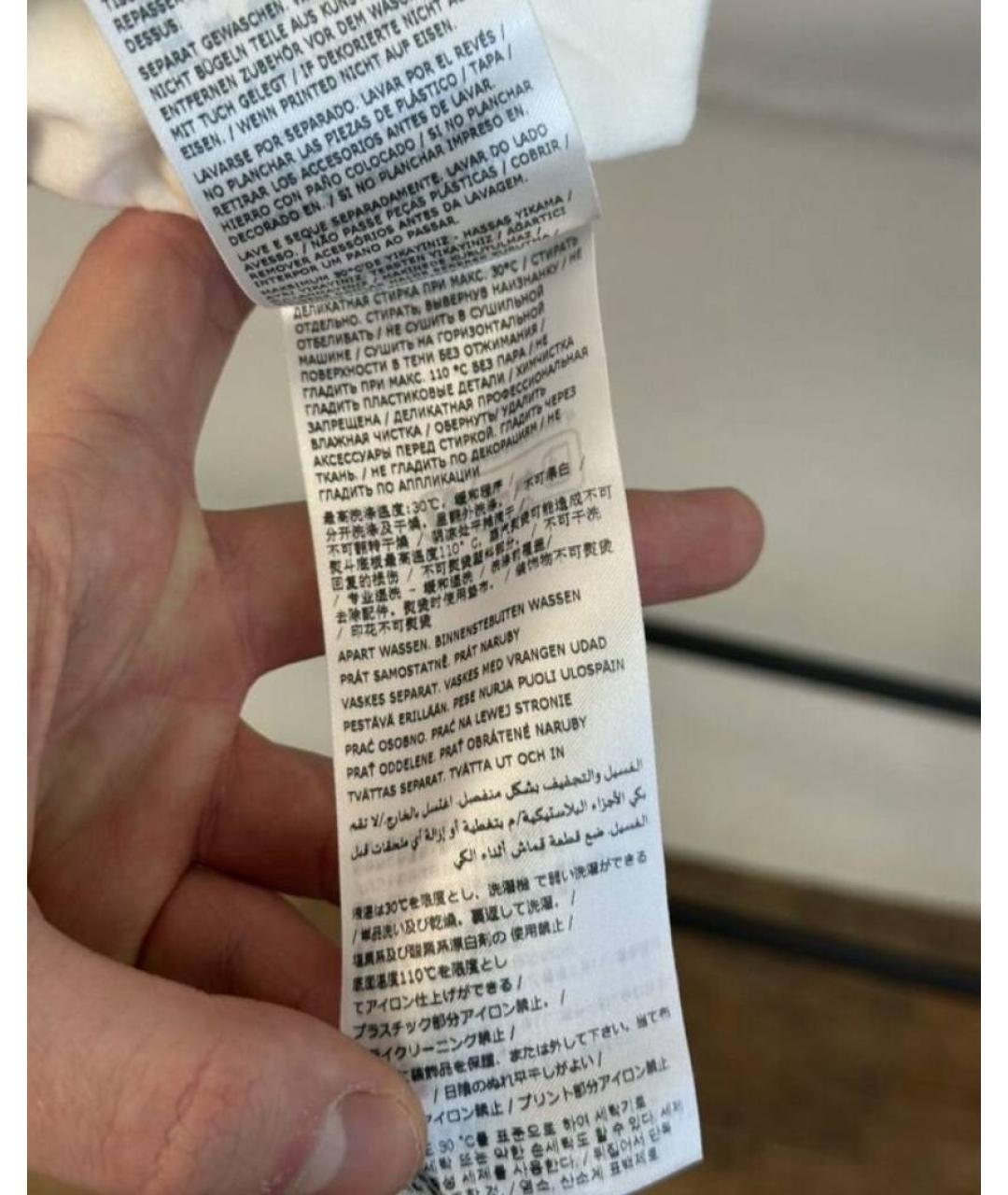 MM6 MAISON MARGIELA Белая хлопковая футболка, фото 7