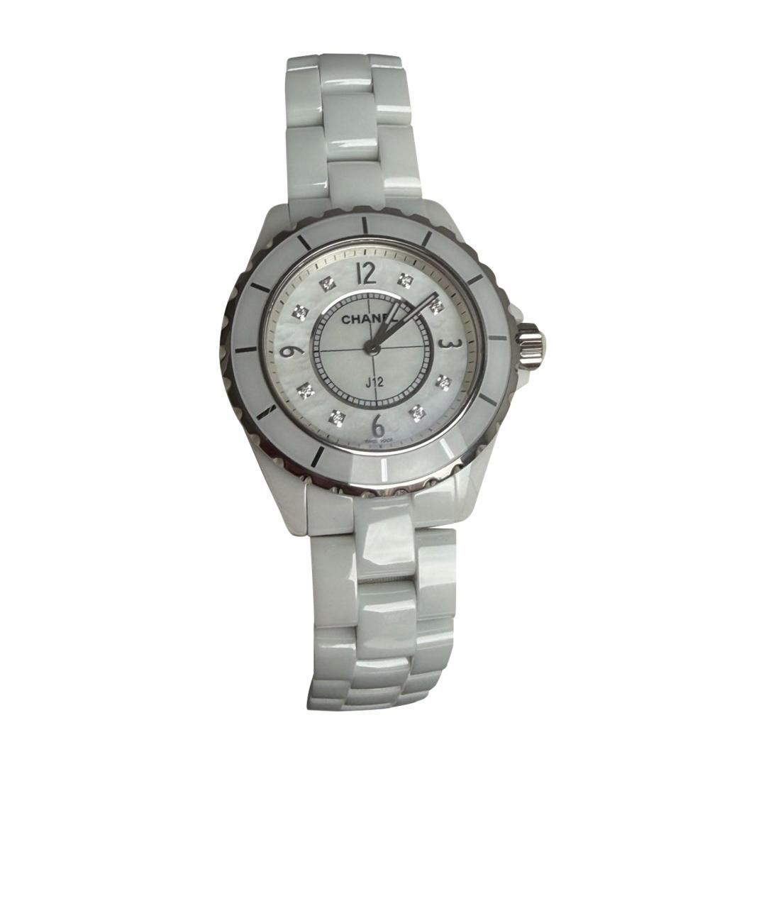 CHANEL Белые керамические часы, фото 1