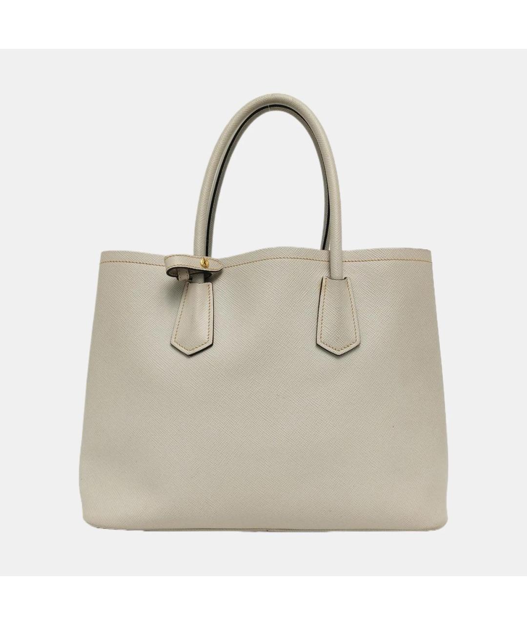 PRADA Бежевая кожаная сумка тоут, фото 4