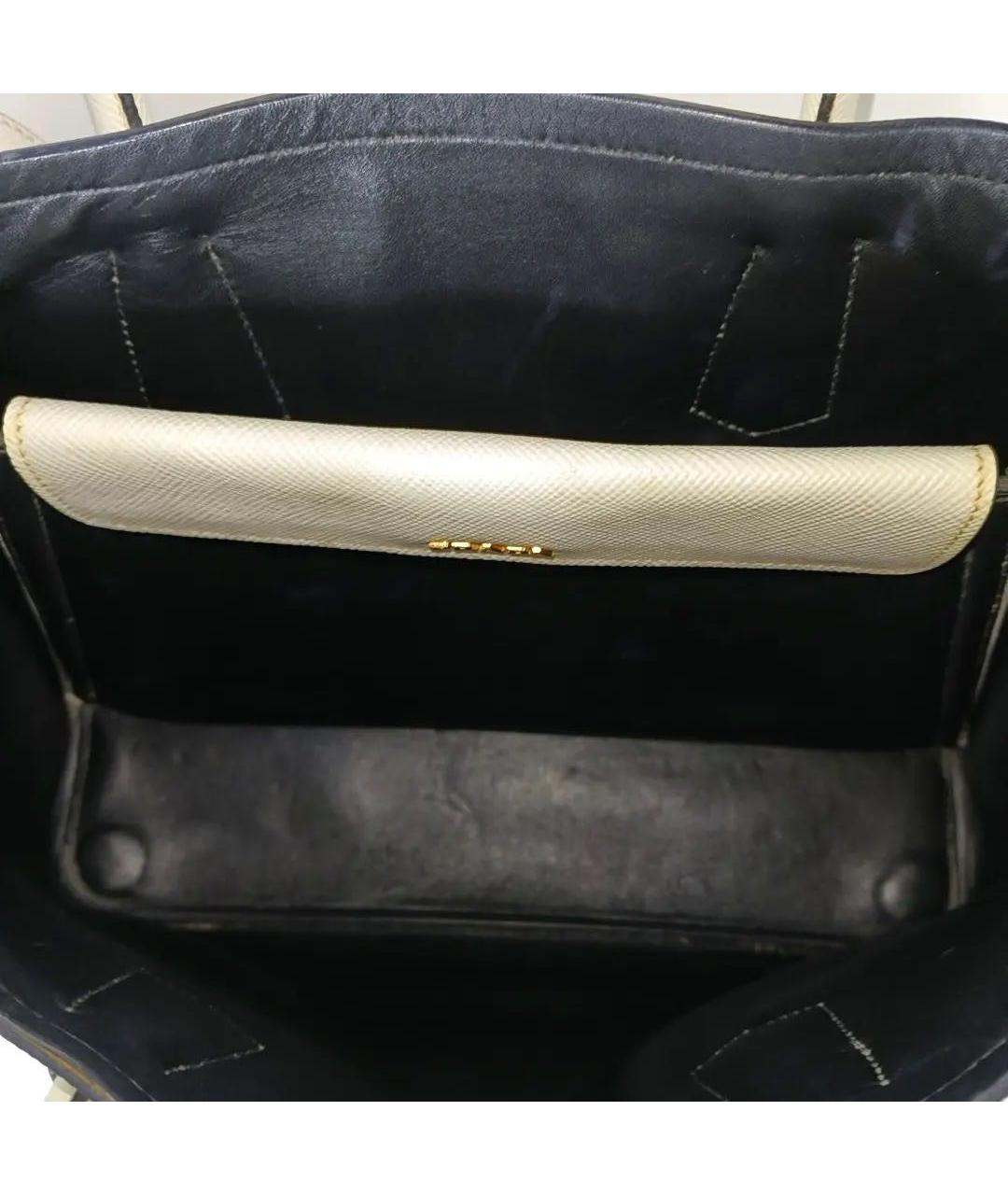 PRADA Бежевая кожаная сумка тоут, фото 6