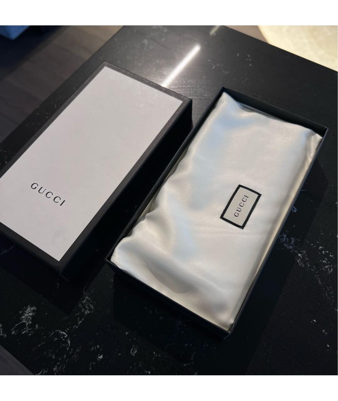 GUCCI Бежевый кошелек из искусственной кожи, фото 6