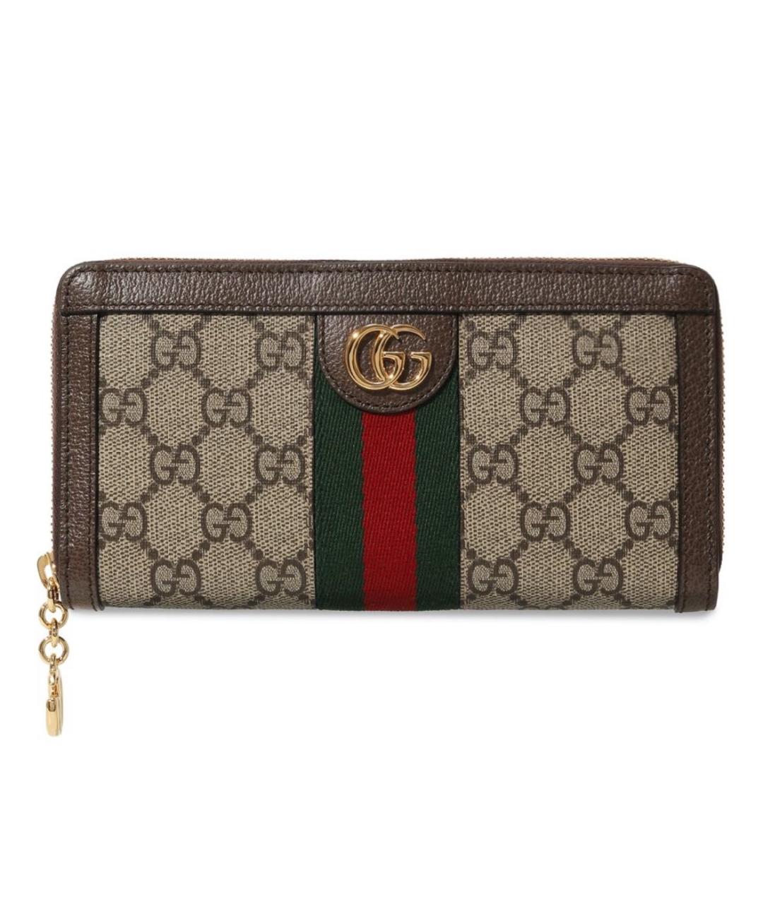 GUCCI Бежевый кошелек из искусственной кожи, фото 1