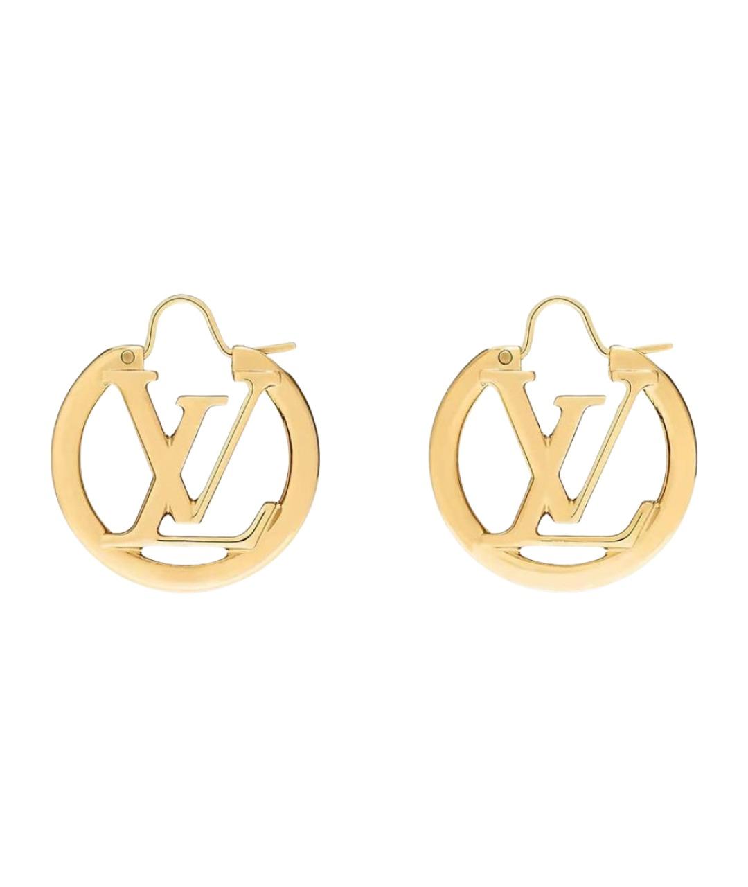LOUIS VUITTON Золотые позолоченные серьги, фото 1