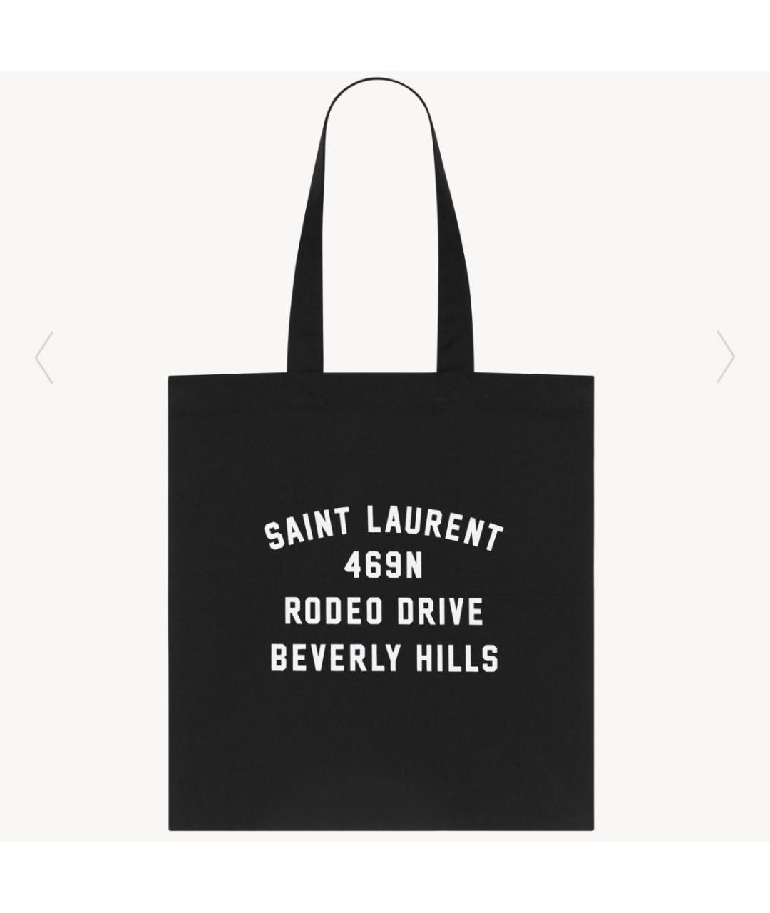 SAINT LAURENT Черная сумка тоут, фото 1