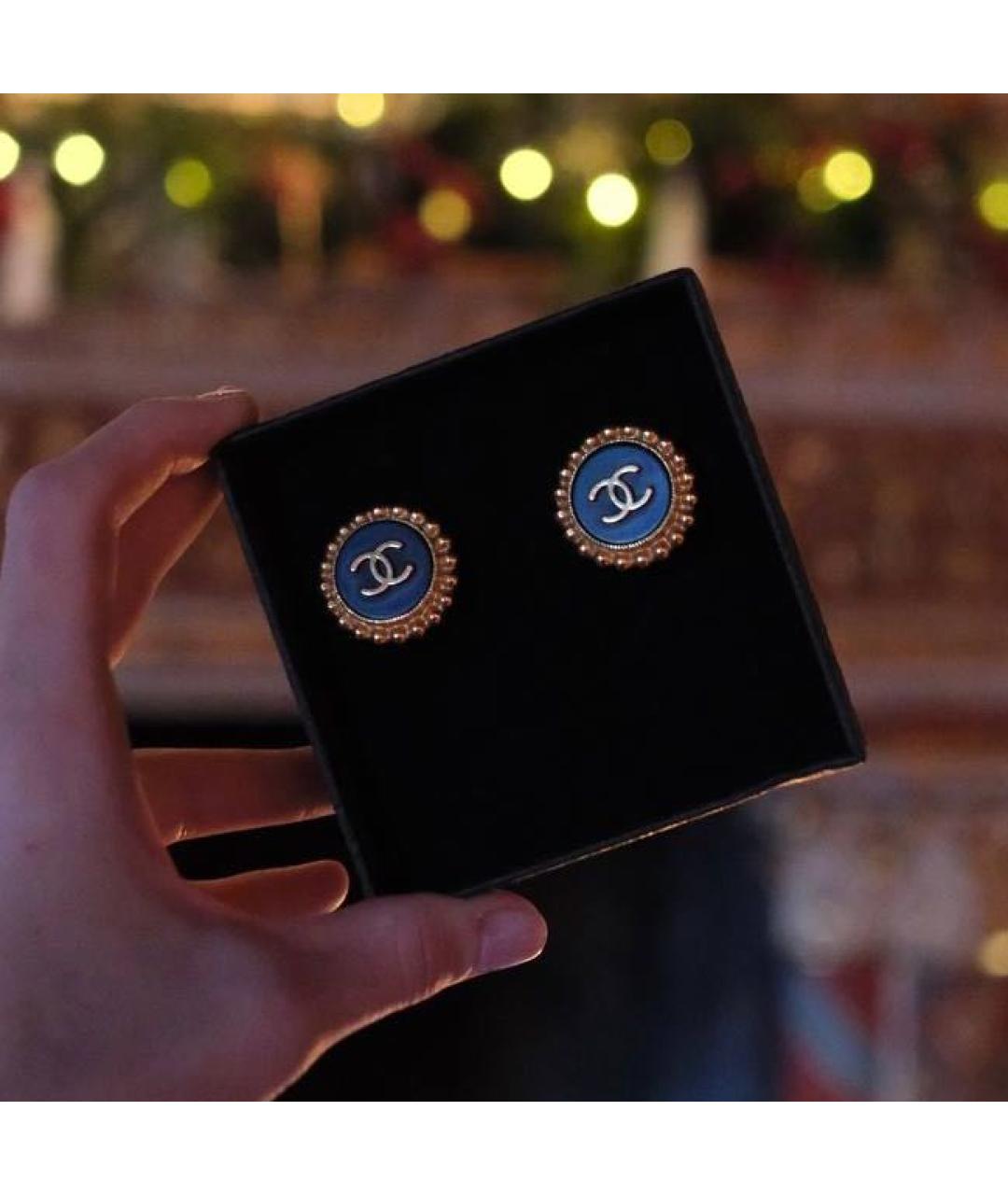 CHANEL Золотые позолоченные клипсы, фото 8