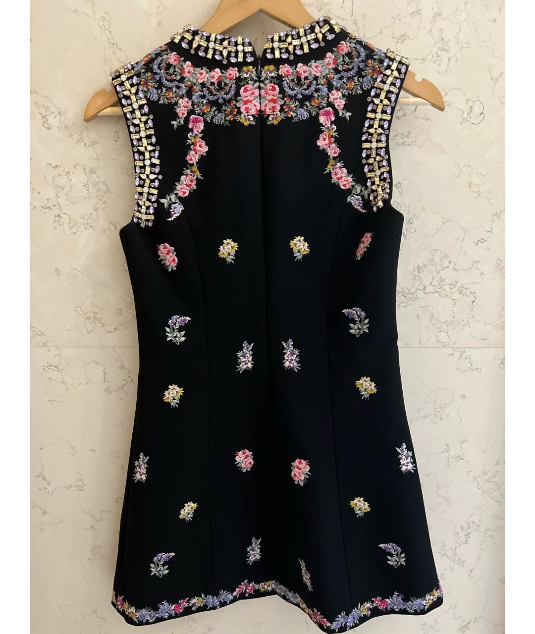 GIAMBATTISTA VALLI Черное полиэстеровое коктейльное платье, фото 2