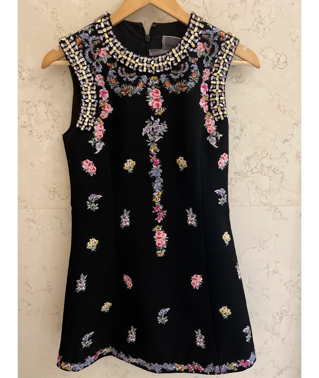 GIAMBATTISTA VALLI Черное полиэстеровое коктейльное платье, фото 5