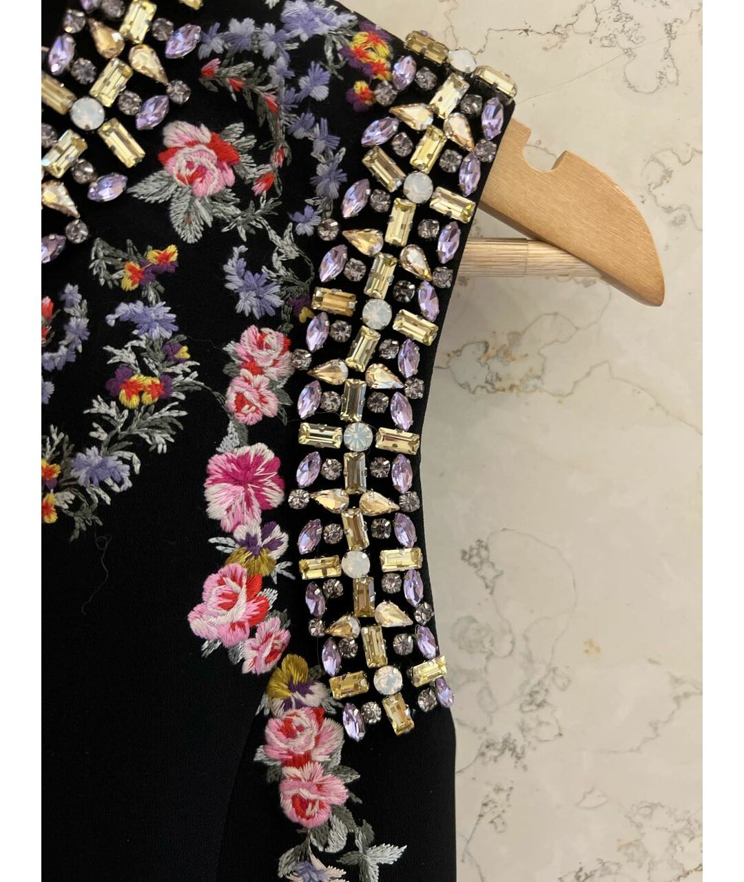 GIAMBATTISTA VALLI Черное полиэстеровое коктейльное платье, фото 4