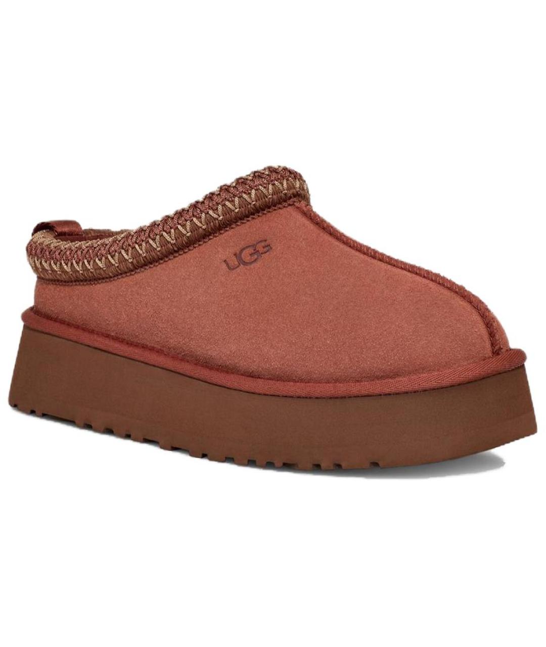 UGG AUSTRALIA Красные замшевые ботинки, фото 3