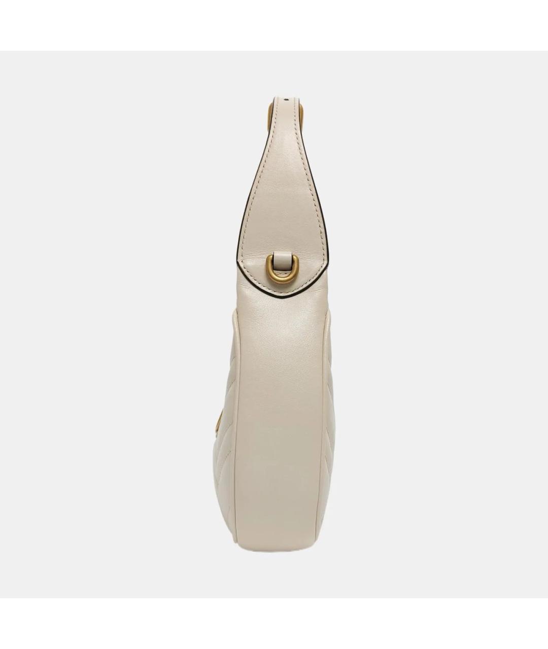 GUCCI Бежевая кожаная сумка через плечо, фото 2