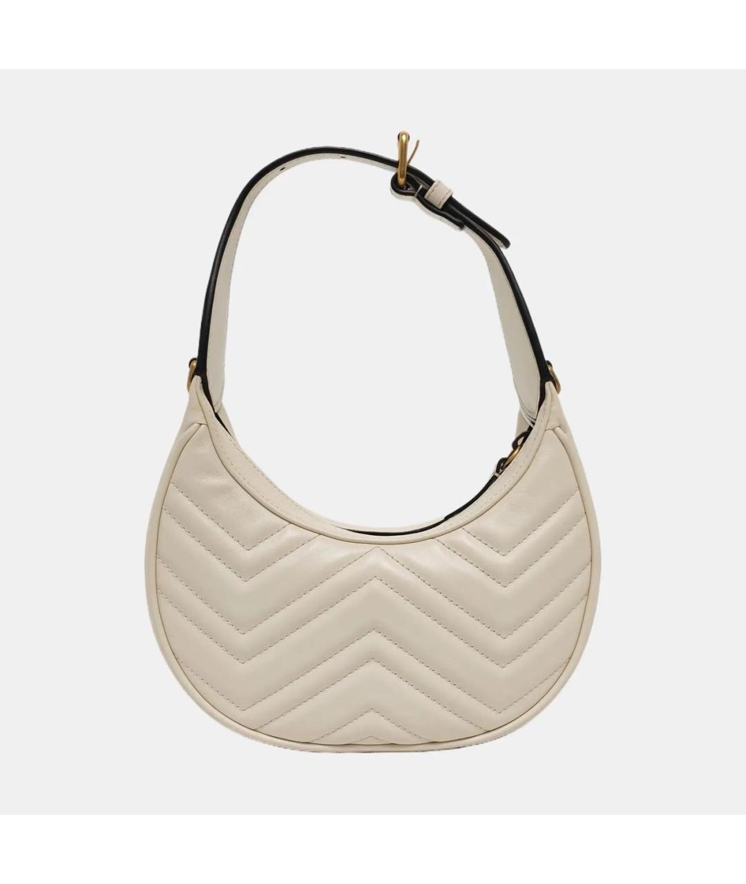 GUCCI Бежевая кожаная сумка через плечо, фото 4