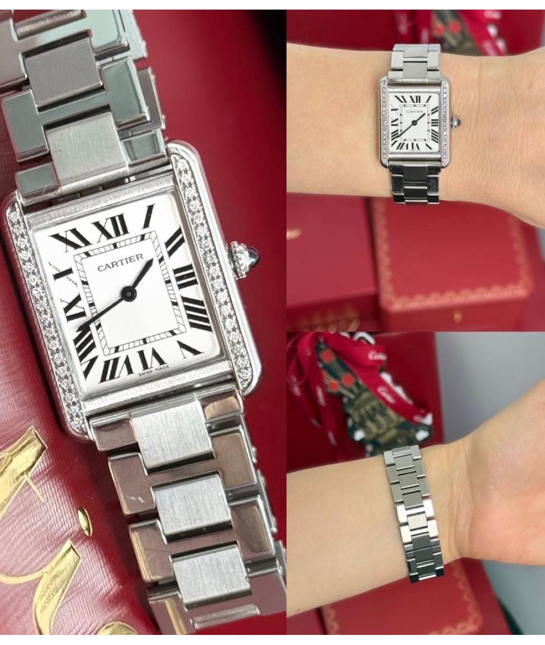 CARTIER Серебряные часы, фото 4