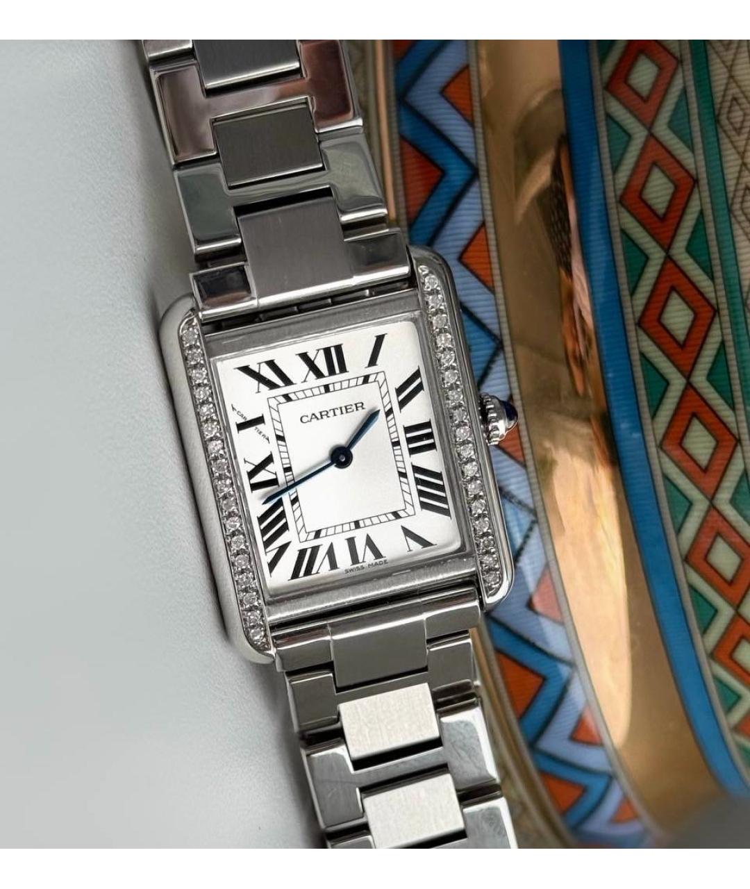 CARTIER Серебряные часы, фото 3