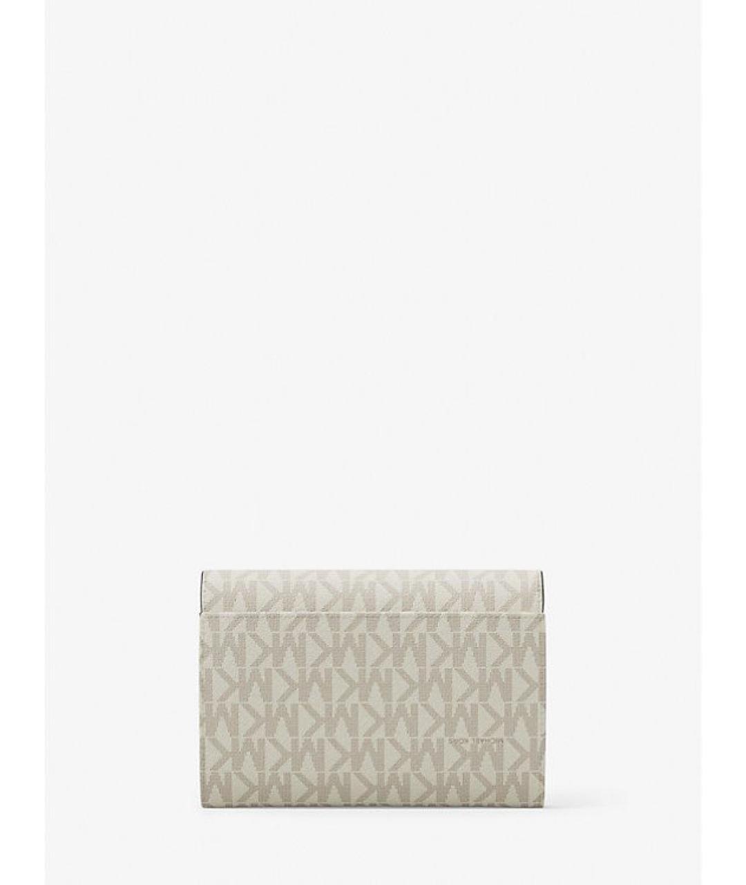 MICHAEL KORS Бежевый кошелек из искусственной кожи, фото 3