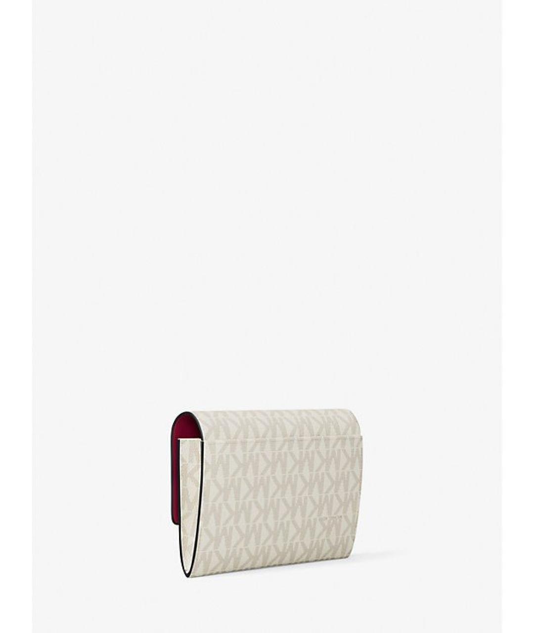 MICHAEL KORS Бежевый кошелек из искусственной кожи, фото 5