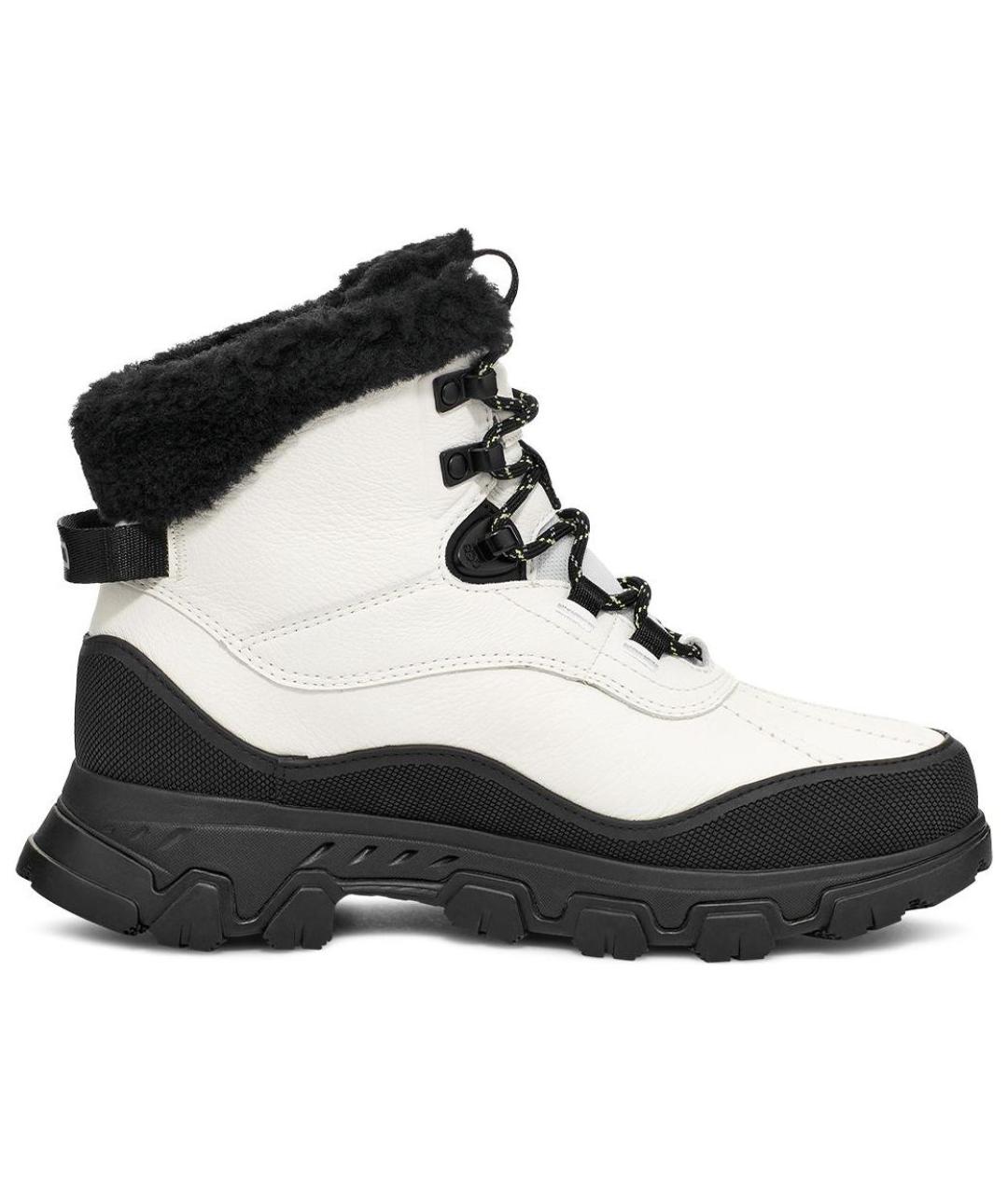 UGG AUSTRALIA Белые кожаные ботинки, фото 2