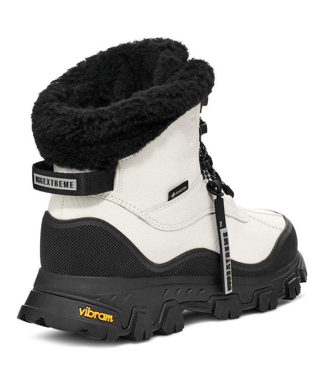 UGG AUSTRALIA Белые кожаные ботинки, фото 4