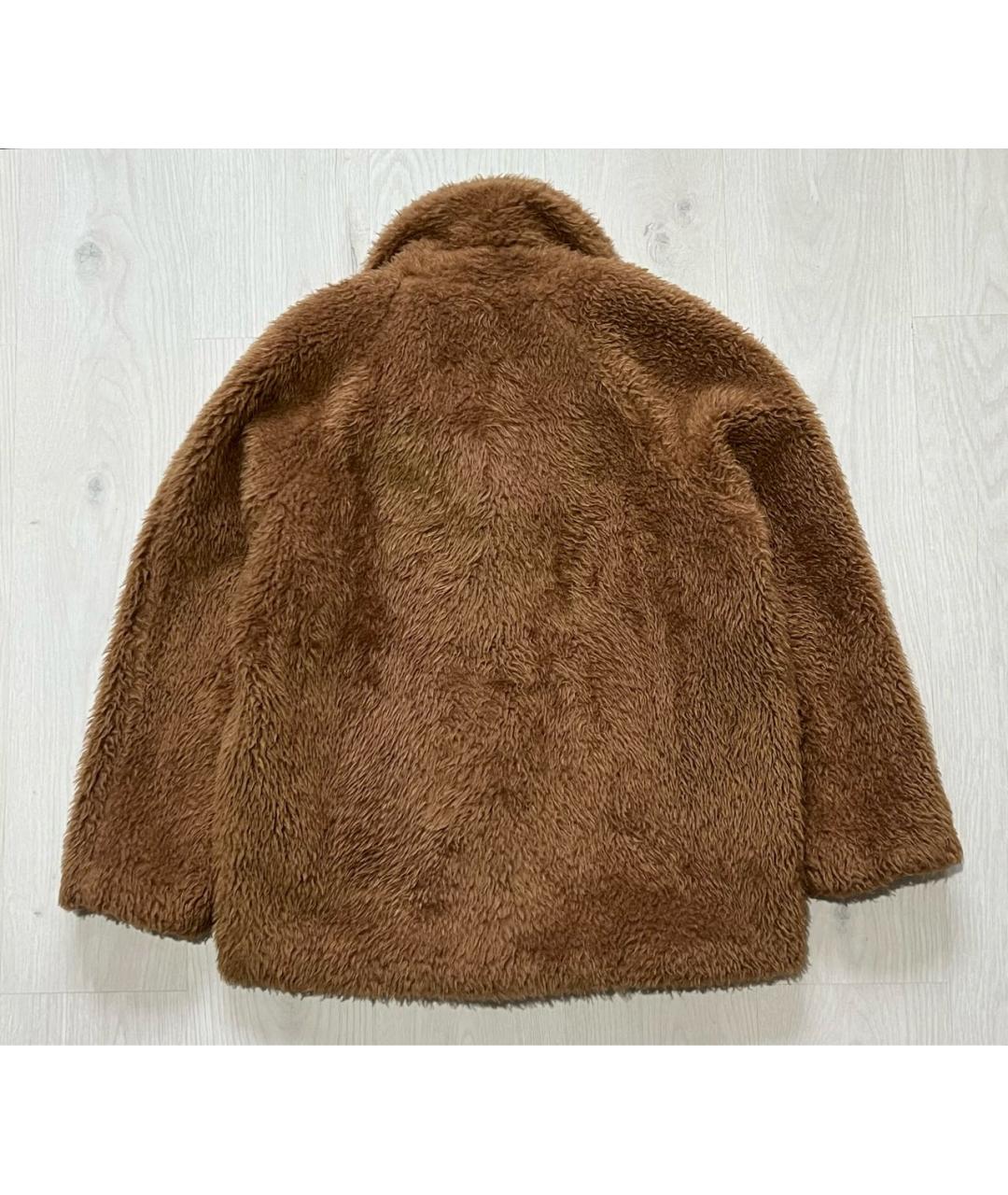 LIU JO Коричневая полиэстеровая шуба, фото 2