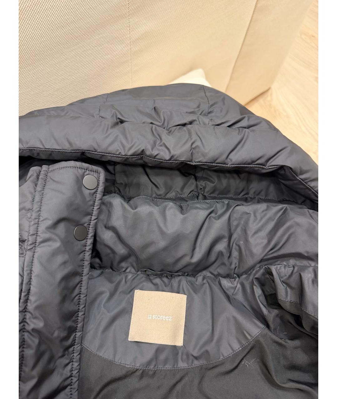 12 STOREEZ Черный пуховик, фото 3