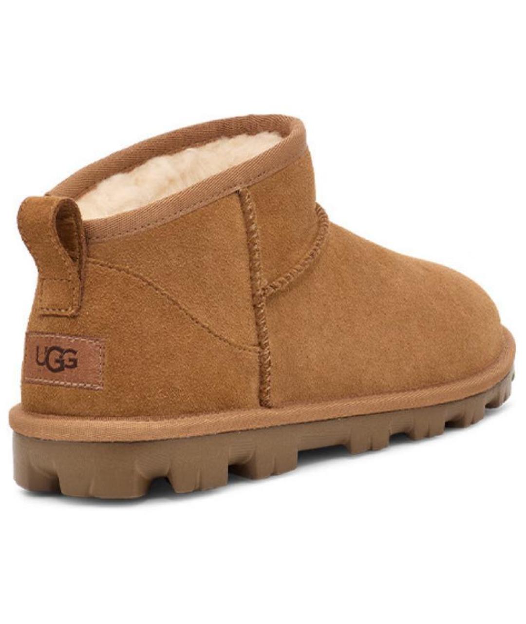 UGG AUSTRALIA Коричневые замшевые ботинки, фото 5