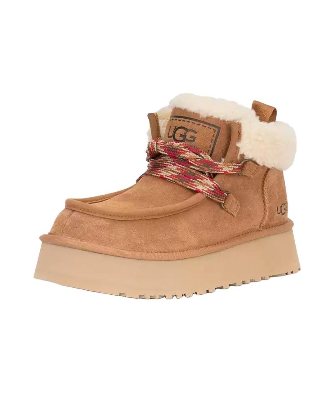 UGG AUSTRALIA Коричневые замшевые ботинки, фото 2