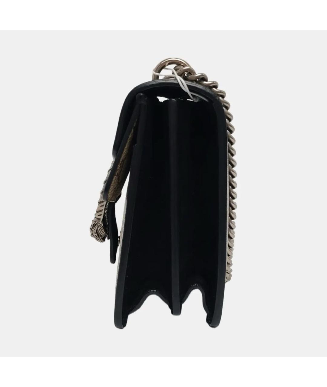 GUCCI Черная кожаная сумка через плечо, фото 2