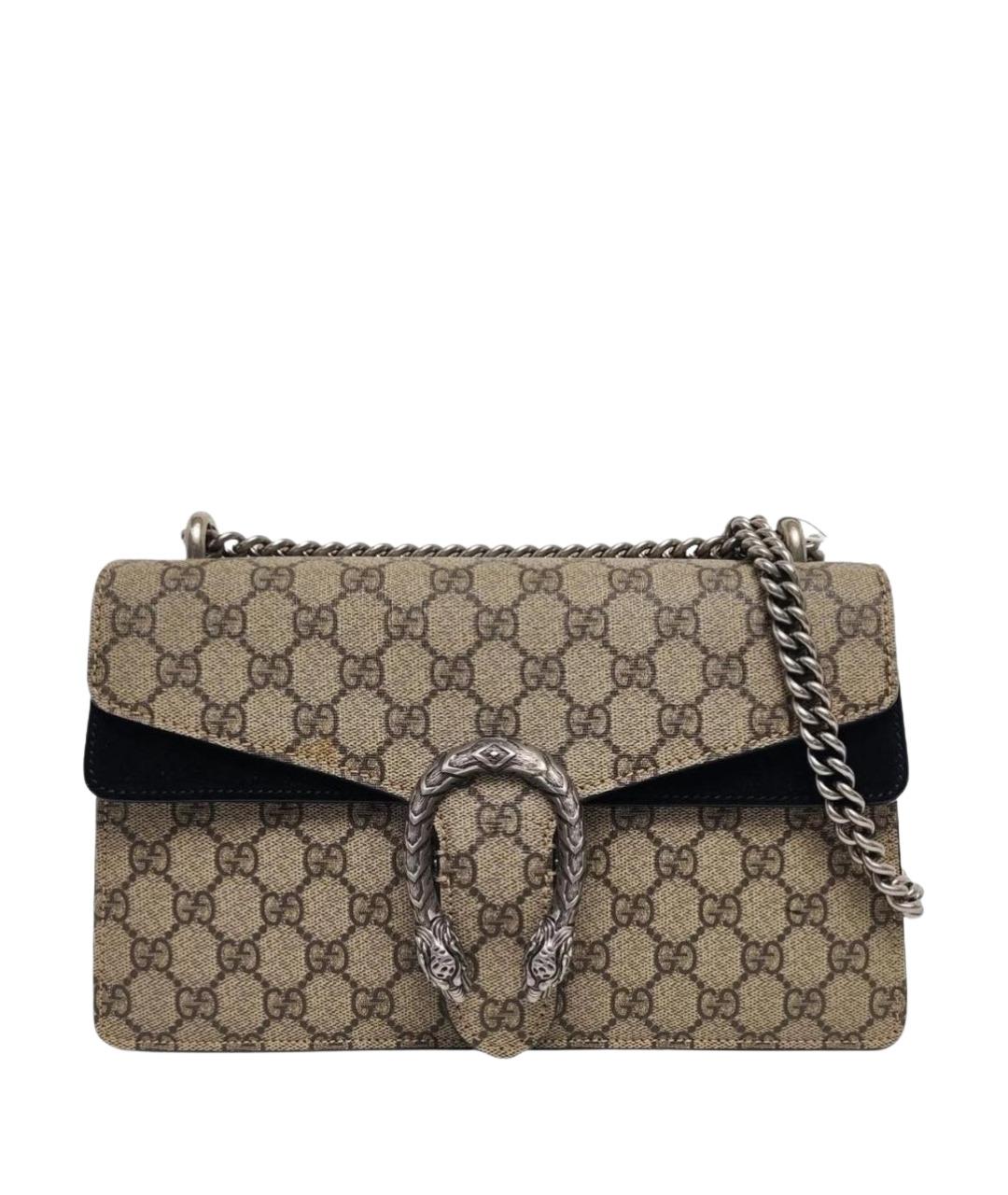 GUCCI Черная кожаная сумка через плечо, фото 1