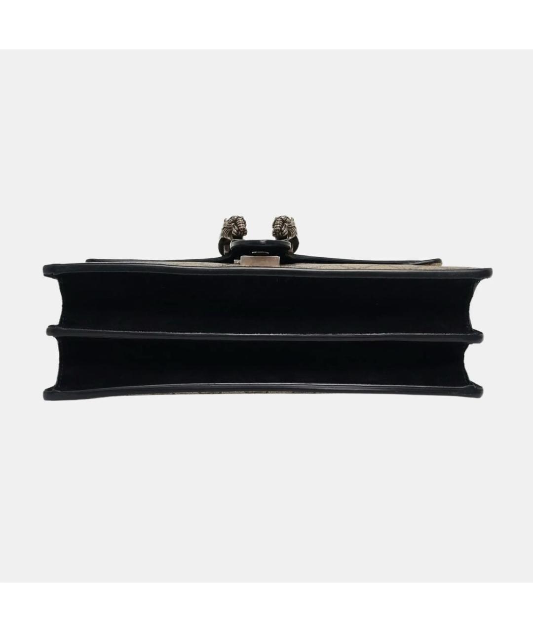 GUCCI Черная кожаная сумка через плечо, фото 5