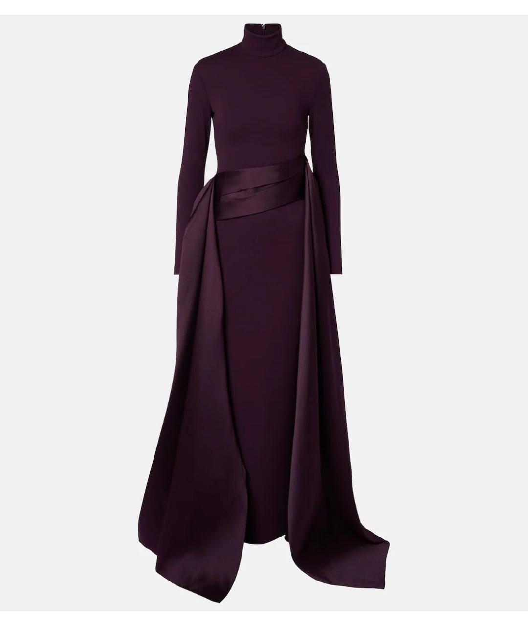 SOLACE LONDON Фиолетовое полиэстеровое вечернее платье, фото 6