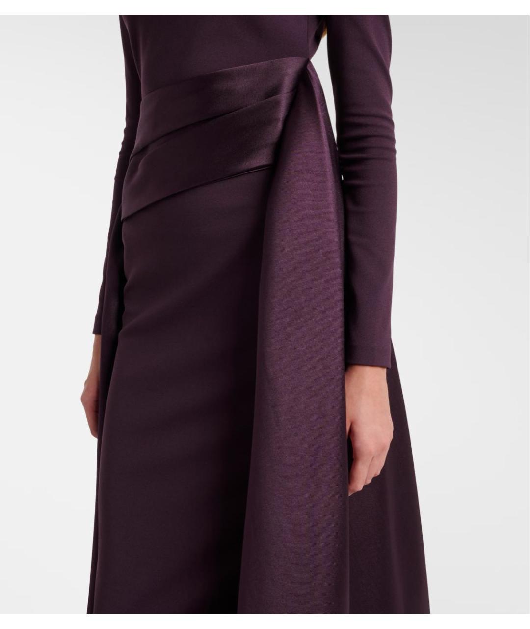 SOLACE LONDON Фиолетовое полиэстеровое вечернее платье, фото 4