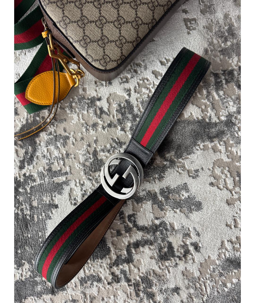 GUCCI Бежевая сумка через плечо из искусственной кожи, фото 3