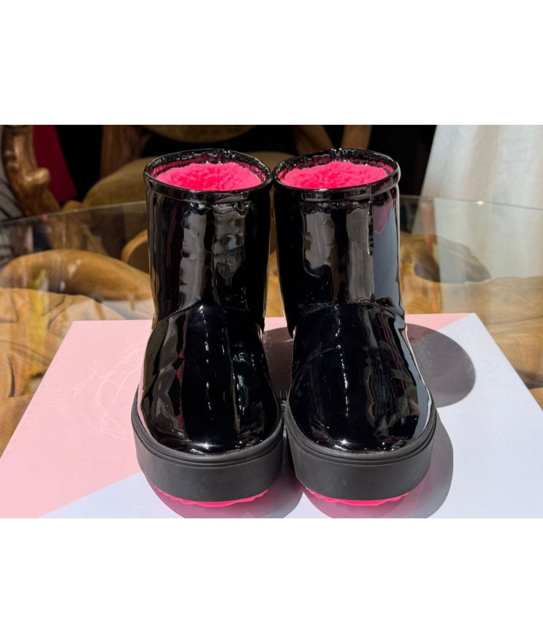 CHIARA FERRAGNI KIDS Черные сапоги из лакированной кожи, фото 3