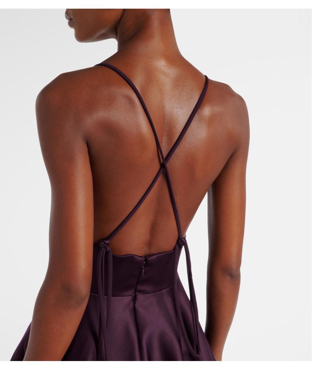 SOLACE LONDON Фиолетовое полиэстеровое вечернее платье, фото 3