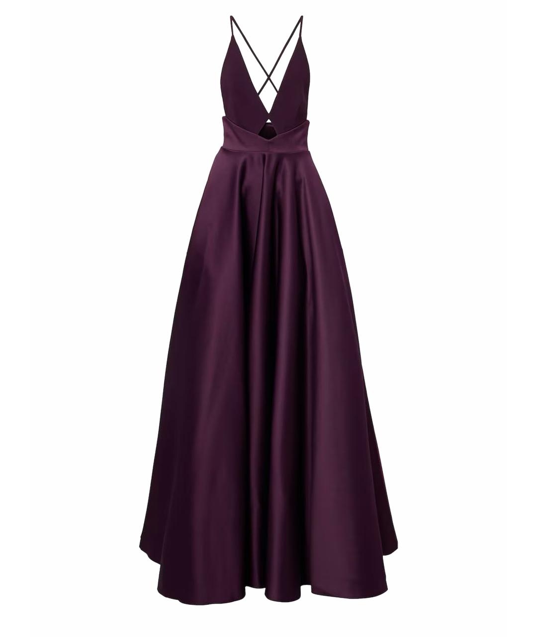 SOLACE LONDON Фиолетовое полиэстеровое вечернее платье, фото 5