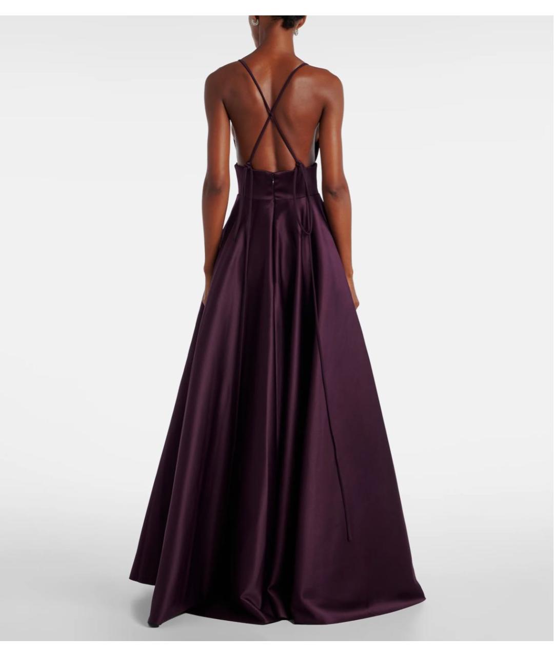 SOLACE LONDON Фиолетовое полиэстеровое вечернее платье, фото 4