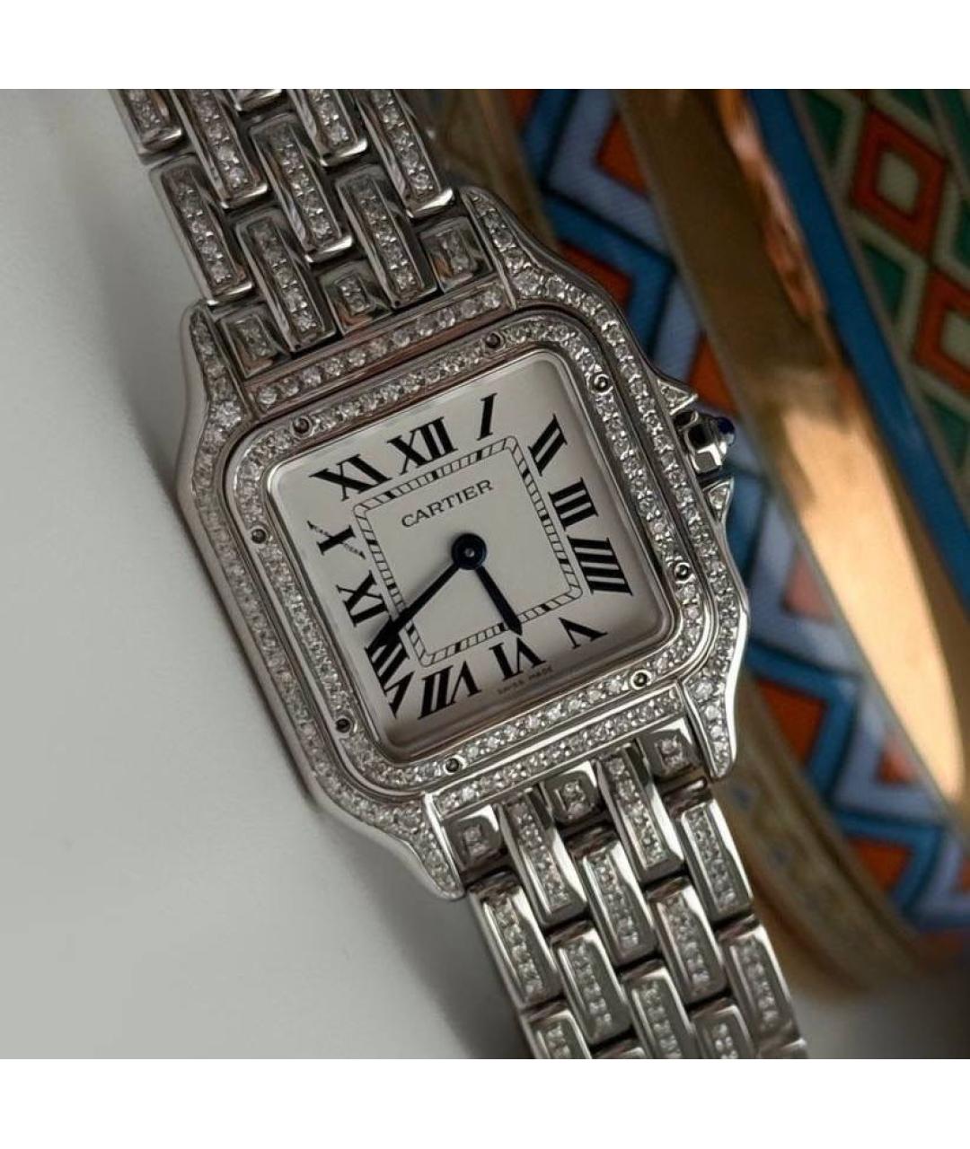 CARTIER Белые часы, фото 9