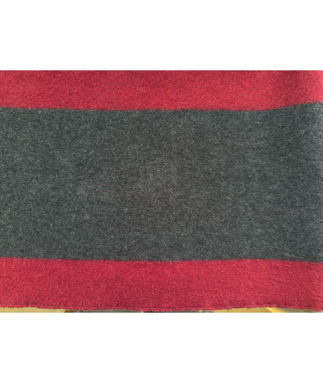 LOUIS VUITTON Бордовый шерстяной шарф, фото 8