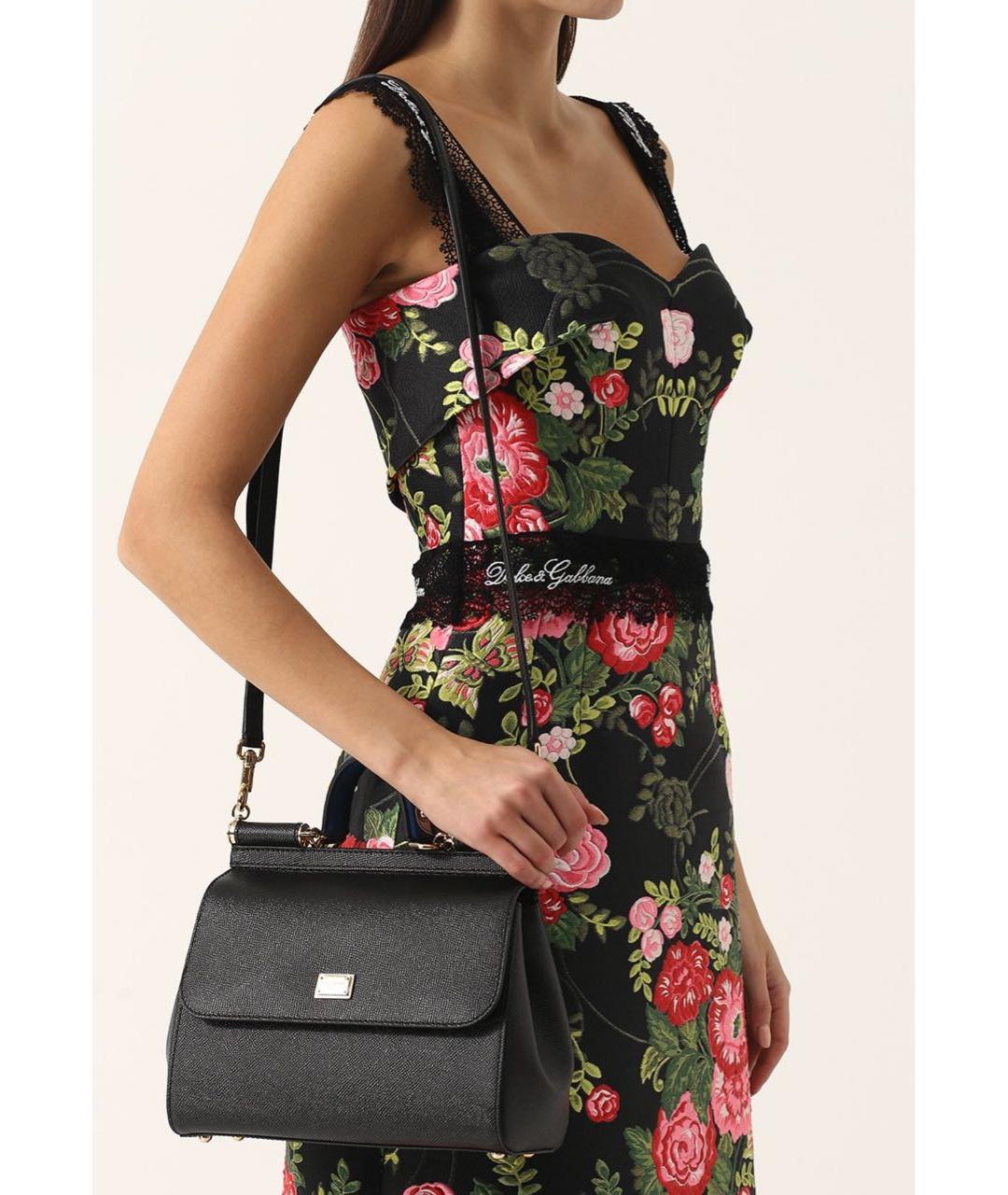 DOLCE&GABBANA Черный сарафан, фото 7