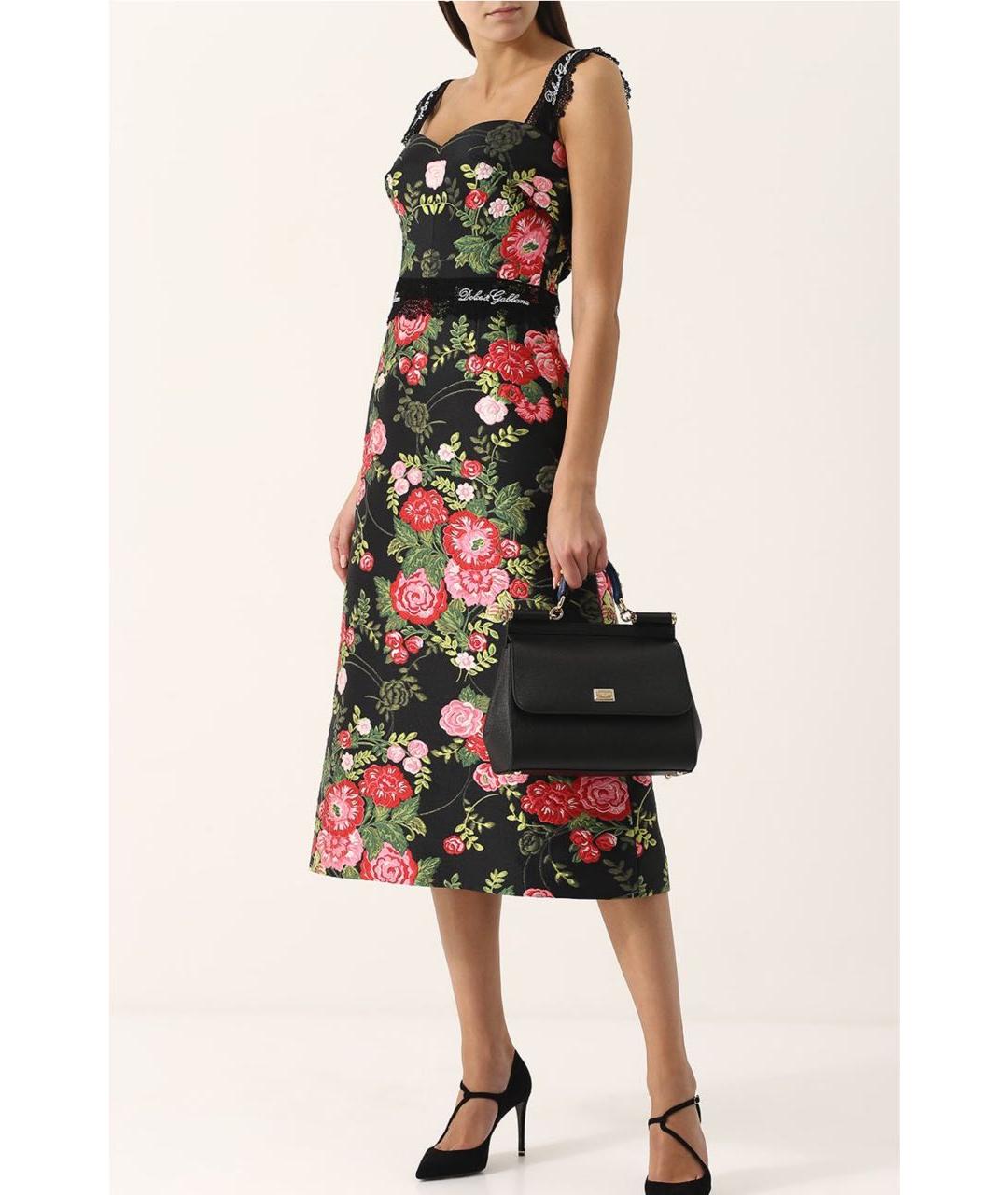 DOLCE&GABBANA Черный сарафан, фото 6