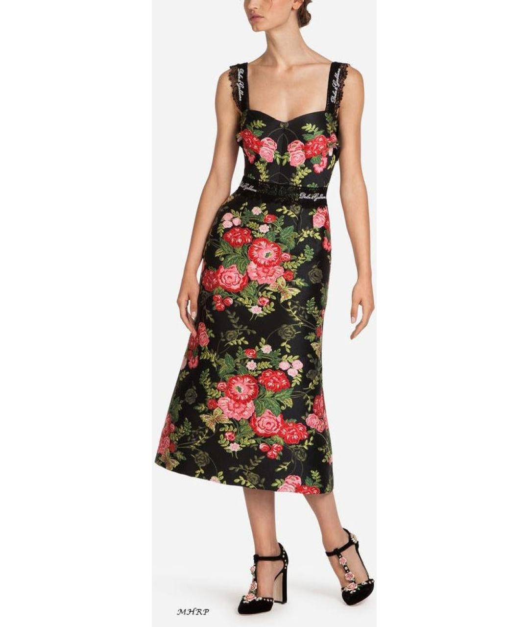 DOLCE&GABBANA Черный сарафан, фото 5