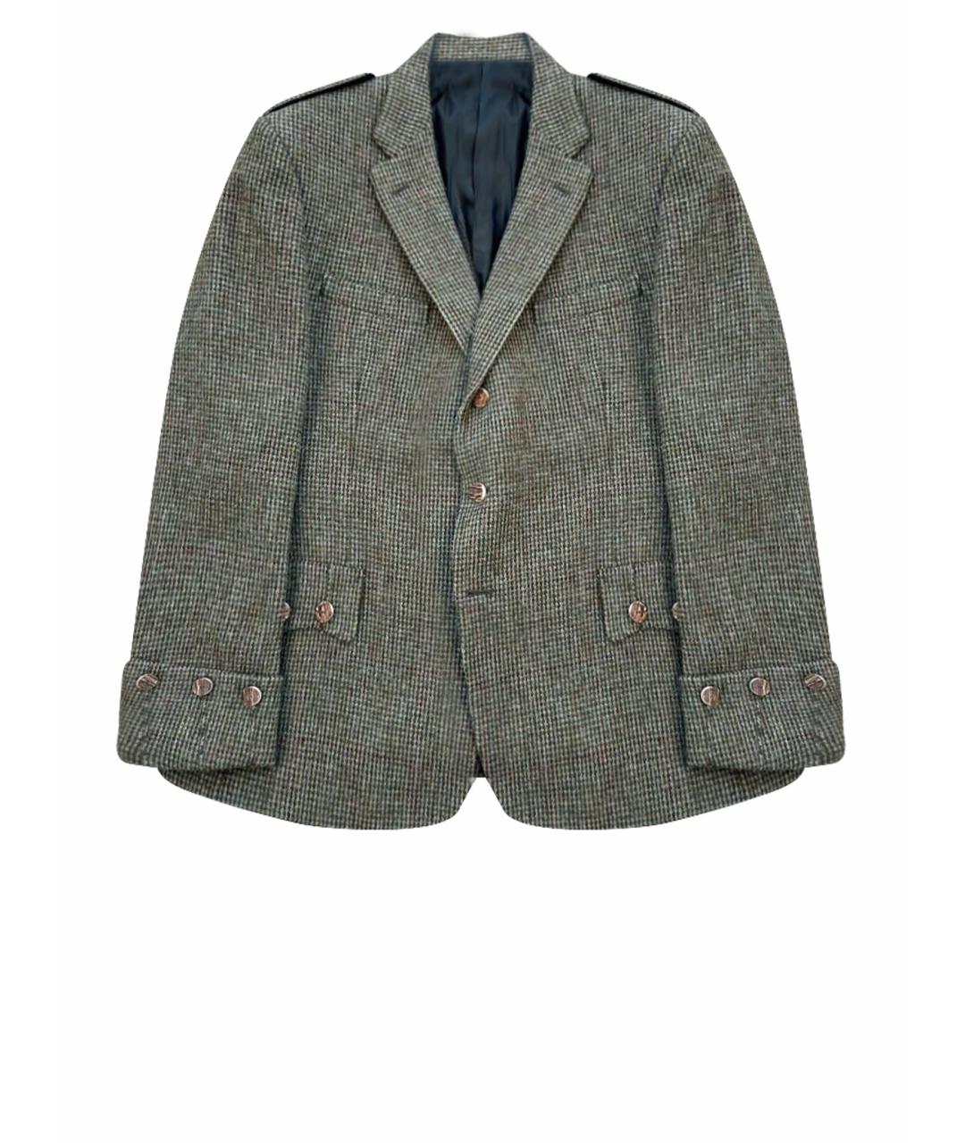 RALPH LAUREN PURPLE LABEL Зеленый твидовый пиджак, фото 1